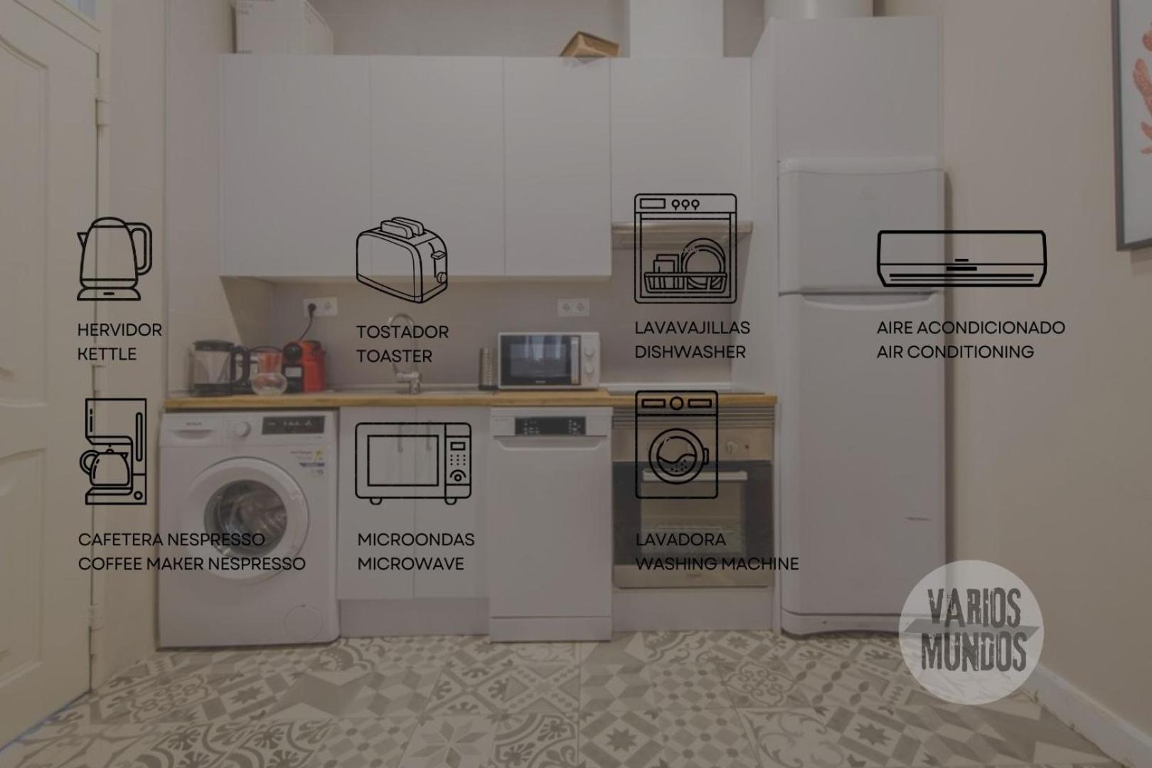 Bajo Duplex 7pax A 5 Min De Gran Via-malasana Apartment Madrid